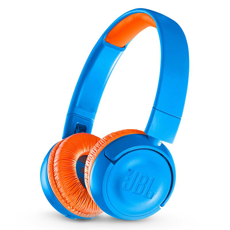 JBL R300BT儿童耳机 头戴式无线蓝牙学生低分贝学习耳机 蓝色图片