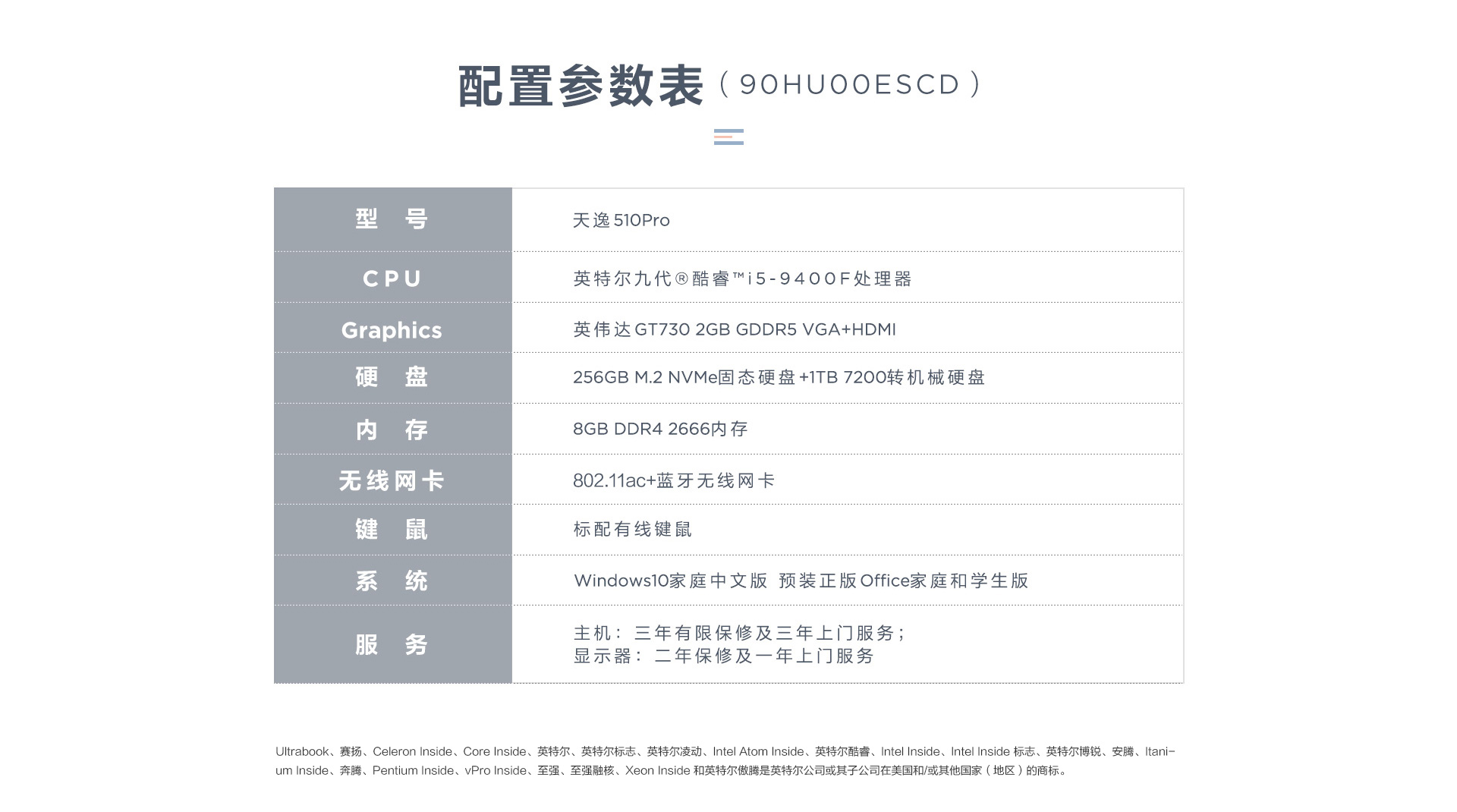 天逸510pro详细参数图片