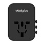 thinkplus随身充 全球旅行充电器(JY-304)黑图片