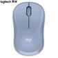 罗技Logitech M221静音鼠标无线鼠标办公鼠标对称鼠标带无线微型接收器 雾霭蓝图片