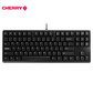 樱桃CHERRYG80-3000STKLG80-3830LUAEU-2机械键盘88键有线键盘游戏键盘无钢板PBT黑色黑轴图片