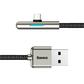 倍思 七彩流光灯 手游数据线 USB For Type-C 40W 1m 黑色图片