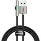 倍思 七彩流光灯 手游数据线 USB For Type-C 40W 1m 黑色图片