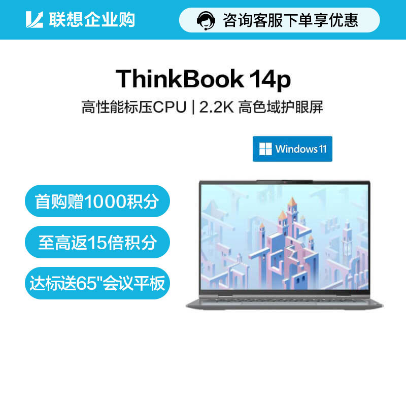 全新ThinkBook 14p 锐龙版 锐智系创造本 19CD图片