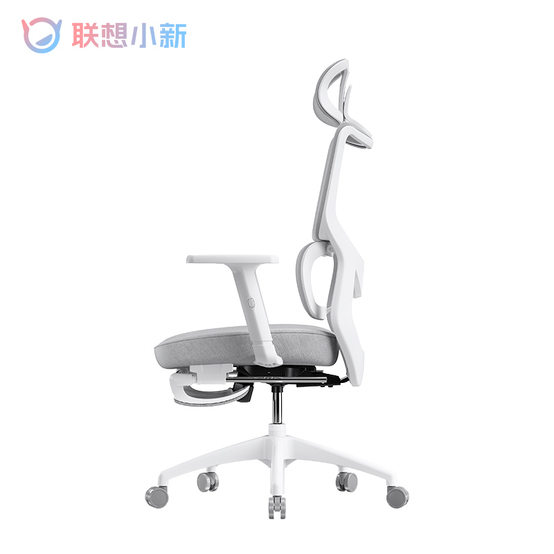 小新人体工学椅 腿托款 棋盘白图片