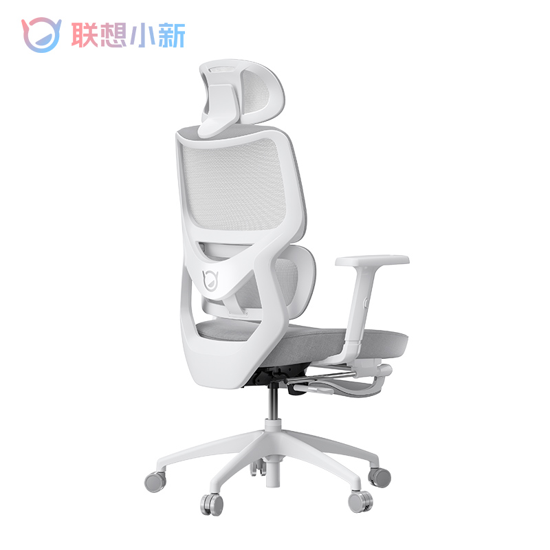 小新人体工学椅 腿托款 棋盘白图片