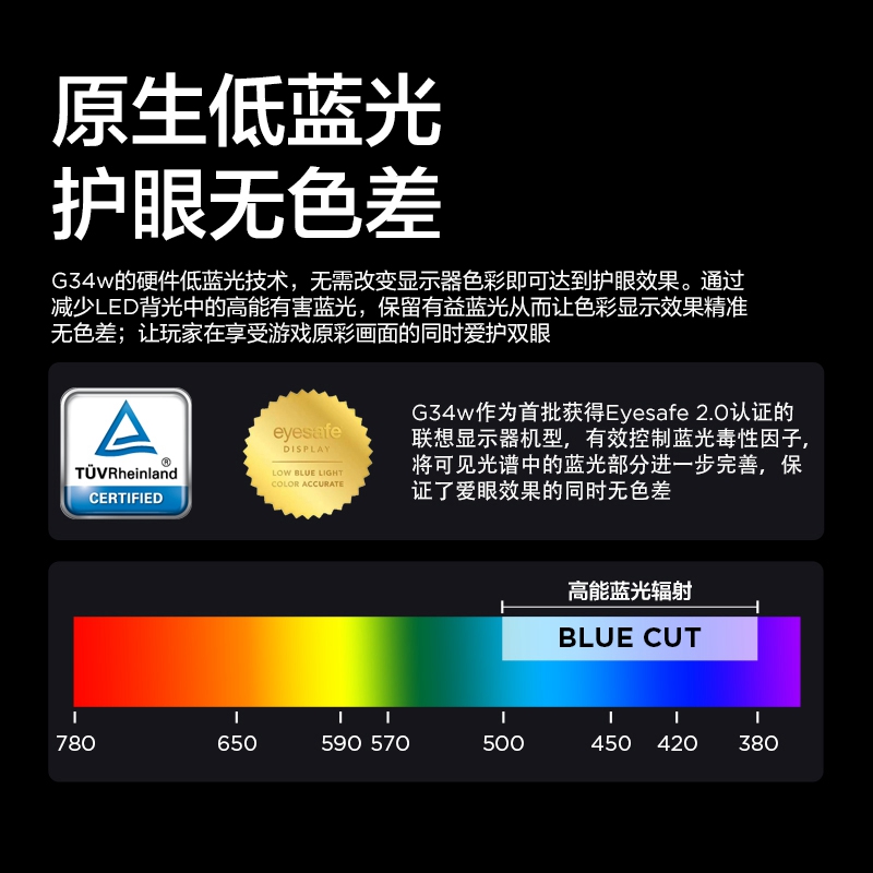 联想/Lenovo 34英寸屏 超频170Hz刷新率显示器 G34w-30图片