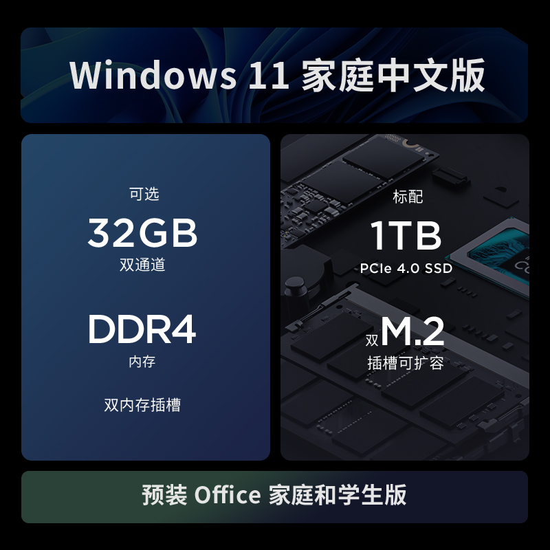 小新Mini 英特尔13代酷睿i5-13500H 分体台式机主机图片