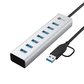 【众筹】 Lecoo USB3.0 双头7口HUB铝壳集线器 LKP0653图片