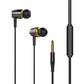 睿高（RAGAU）夜光重低音入耳式耳机直插型耳机带麦耳机3.5mm接口 黑粉图片