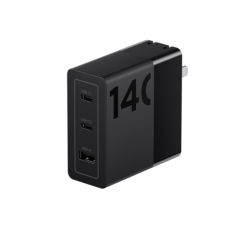 thinkplus 光影系列 2C+A PD3.1 氮化镓多口充电器 140W 黑