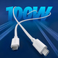 联想thinkplus USB-C转USB-C 原装100W硅胶快充线（1米）黑色图片