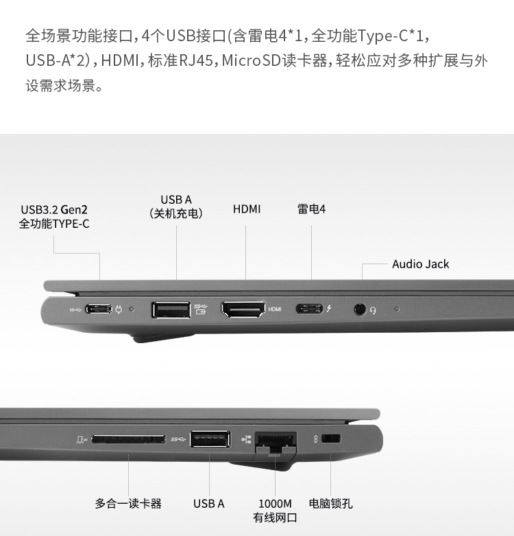 联想笔记本电脑 联想ThinkBook 14 笔记本电脑（AMD R7 8845H | 2.2K屏幕| 16G