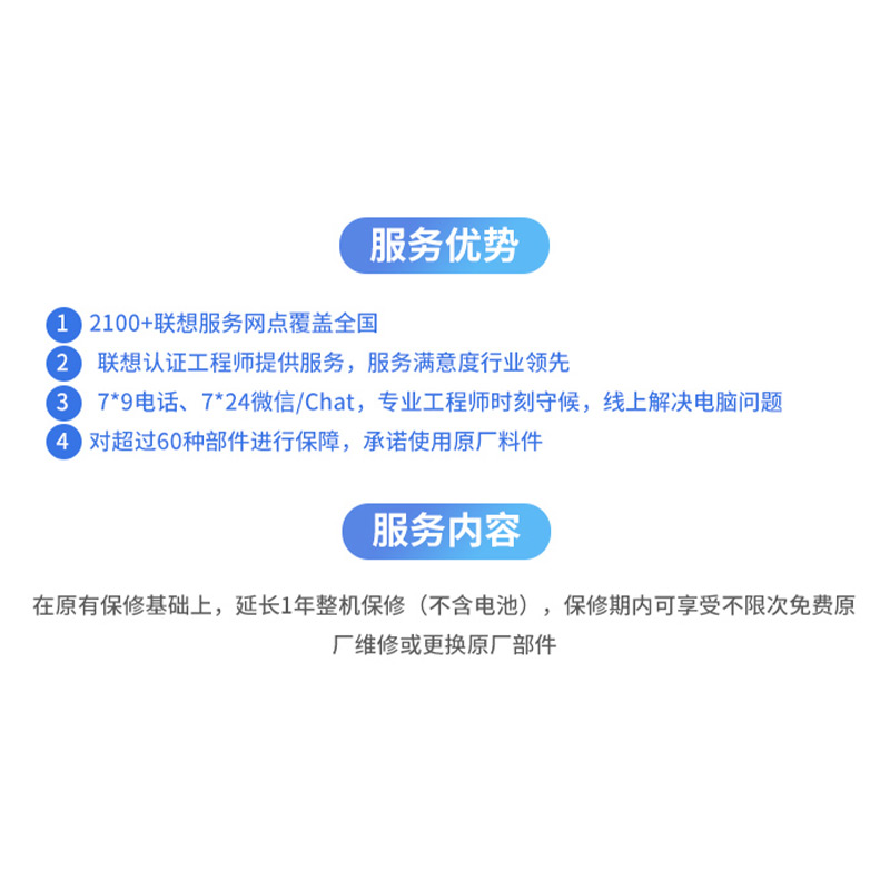 笔记本整机延保1年（小新&ideapad&来酷轻薄本）—新购机90天内用户专享图片