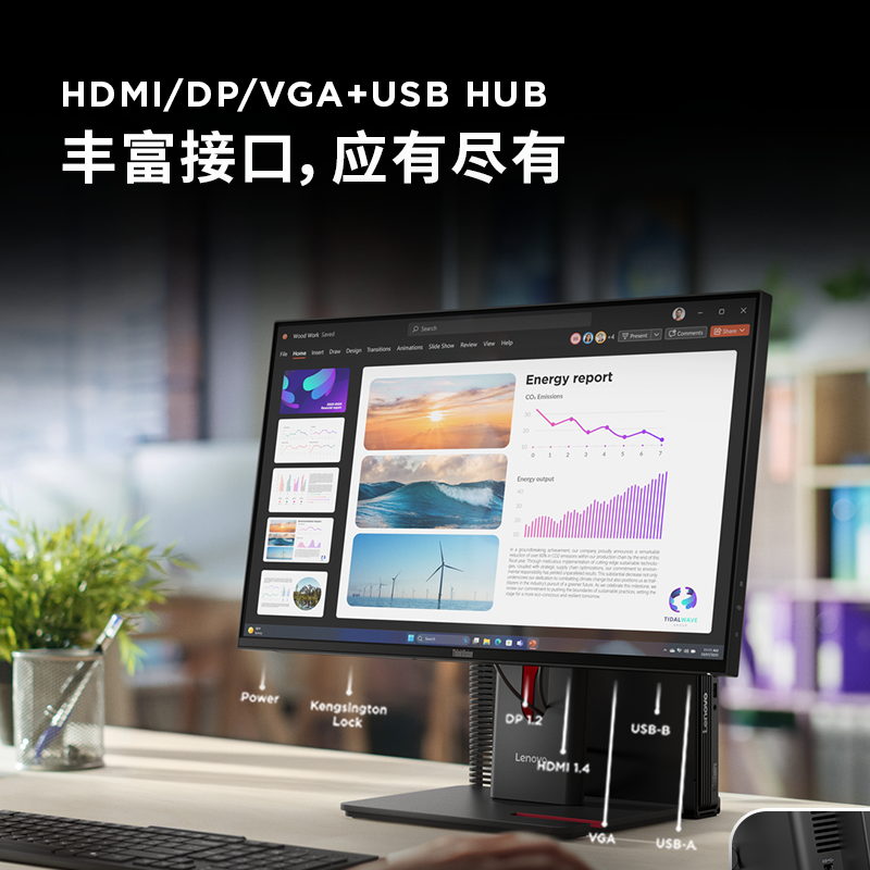 联想ThinkVision T24-40显示器图片