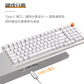 联想 MK9 Pro 三模机械键盘/红轴(樱花白)图片
