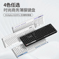 联想thinkplus K225 Pro 无线静音键盘104键盘白色图片