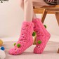 豆瓜卡通超厚居家保暖地板袜（款式随机）图片
